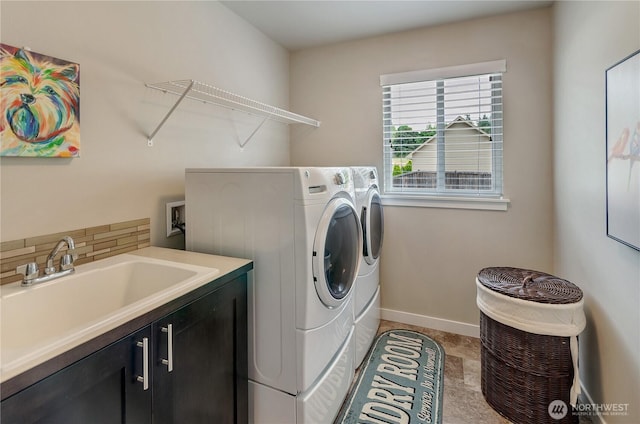 24220 93rd Ct S, Kent, WA 98030 - laundry room with cabinet space and separate washer and dryer