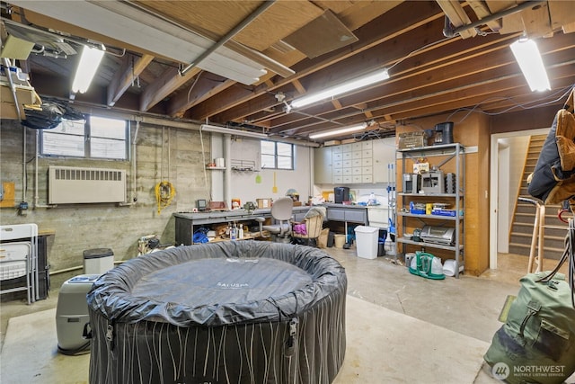 308 2nd Ave, Harrington, WA 99134 - below grade area with a workshop area