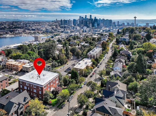 1902 Bigelow Ave N Unit 301, Seattle, WA 98109 - bird's eye view of city skyline and a large body of water