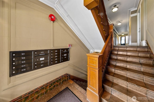 1902 Bigelow Ave N Unit 301, Seattle, WA 98109 - view of property's community featuring stairs and crown molding