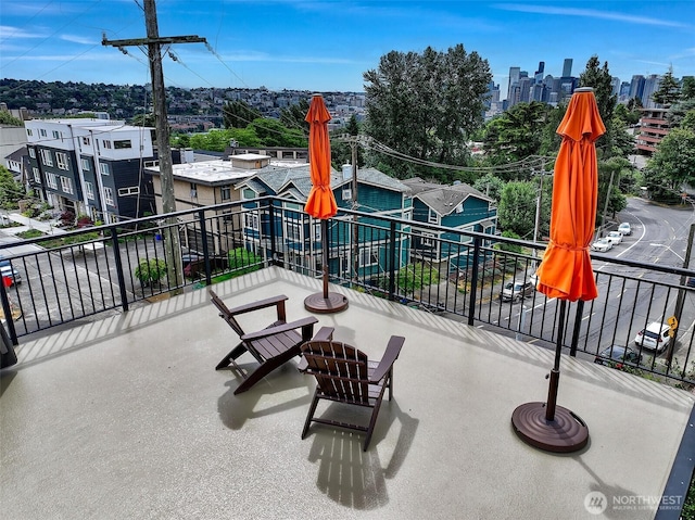 1902 Bigelow Ave N Unit 301, Seattle, WA 98109 - patio / terrace with a skyline view