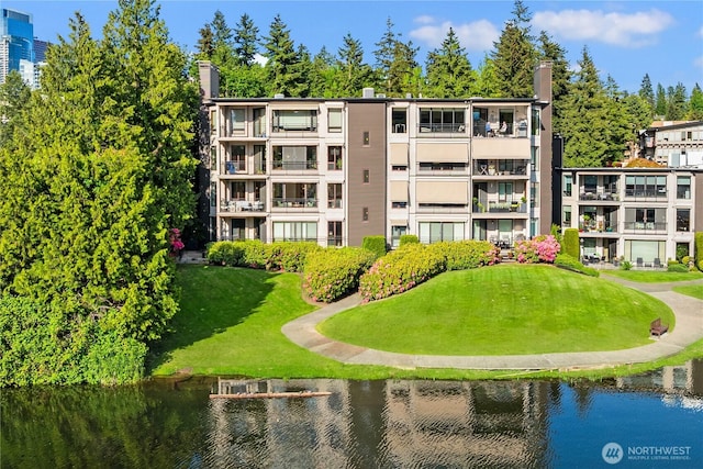 101 101st Ave SE Unit 201A, Bellevue, WA 98004 - view of apartment building / complex featuring a water view
