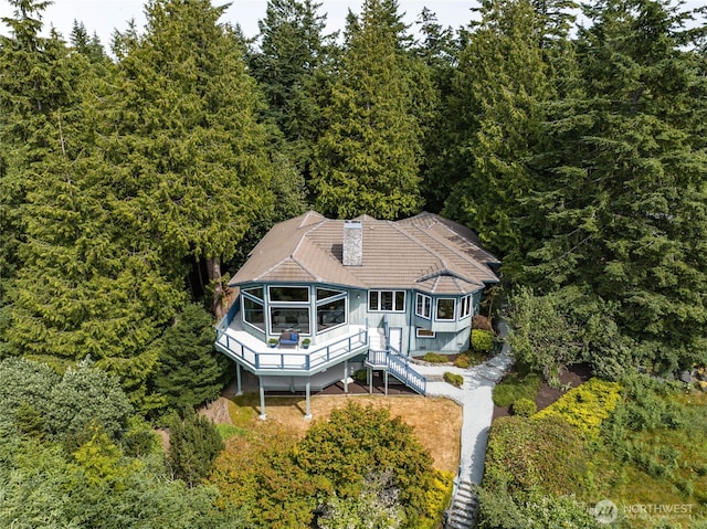 3995 Bay Ln, Anacortes, WA 98221 - view of subject property featuring a heavily wooded area