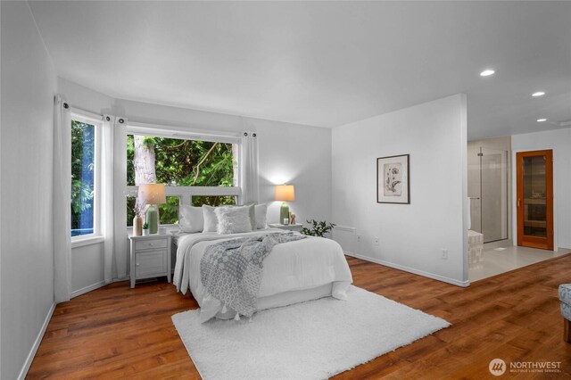 3995 Bay Ln, Anacortes, WA 98221 - bedroom featuring wood finished floors and recessed lighting