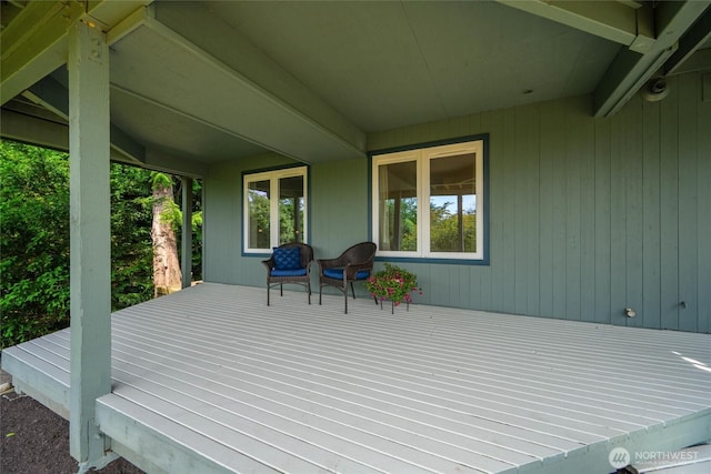 3995 Bay Ln, Anacortes, WA 98221 - view of wooden deck