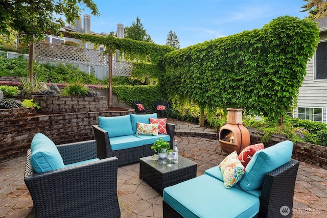 3833 24th Ave W, Seattle, WA 98199 - view of patio / terrace featuring outdoor lounge area