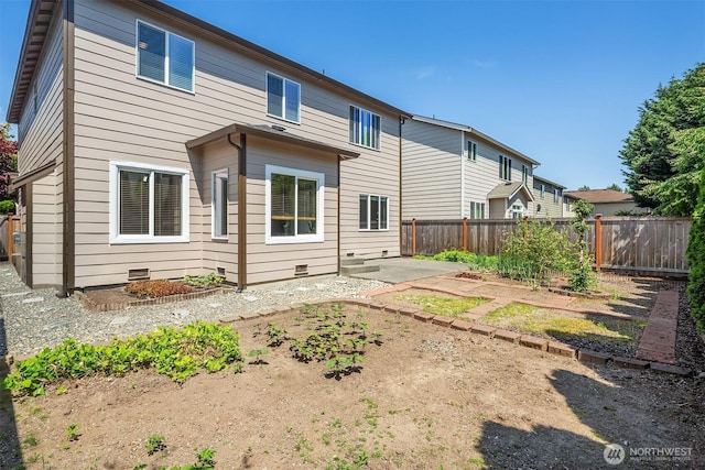 3610 147th Pl SE, Mill Creek, WA 98012 - rear view of property featuring a fenced backyard and a patio area