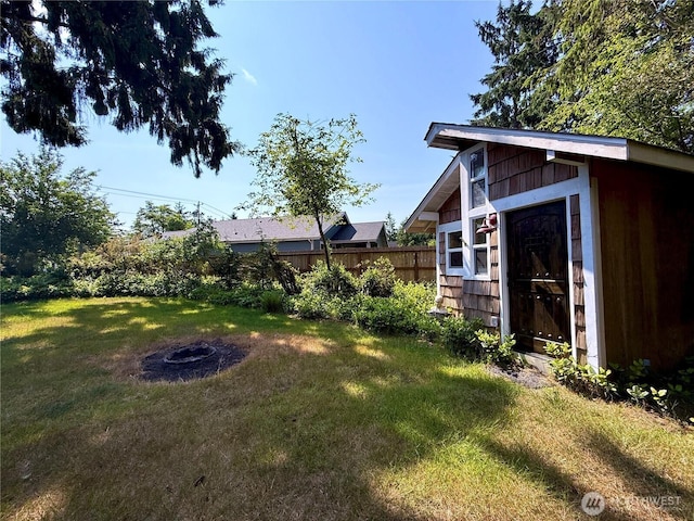 877 Mount Olympus Ave SE, Ocean Shores, WA 98569 - view of yard featuring an outbuilding