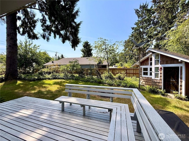 877 Mount Olympus Ave SE, Ocean Shores, WA 98569 - wooden terrace with an outdoor structure