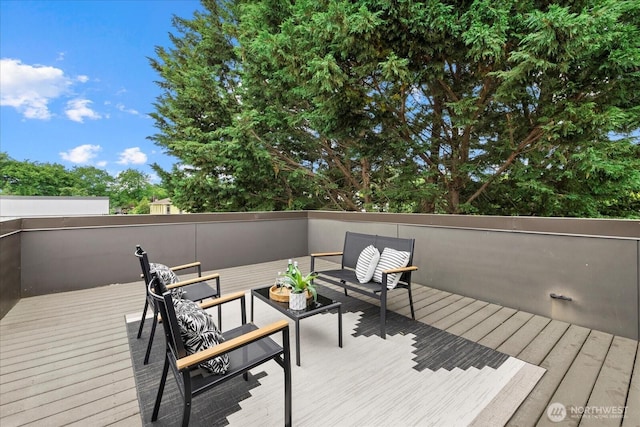 1110 Martin Luther King Jr Way S Unit A, Seattle, WA 98144 - wooden terrace with an outdoor living space