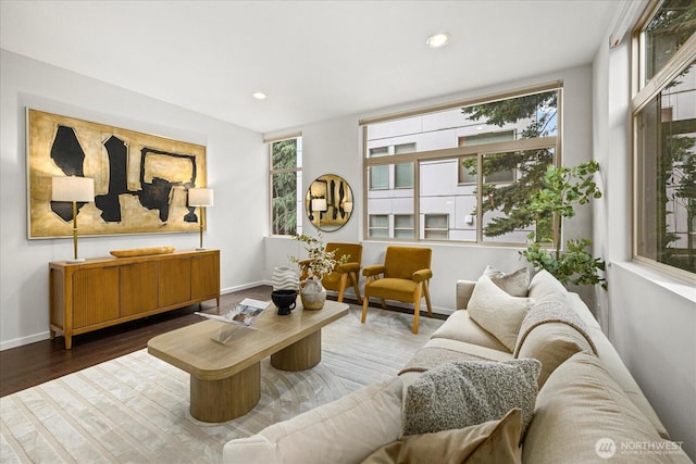 1110 Martin Luther King Jr Way S Unit A, Seattle, WA 98144 - living area with recessed lighting and wood finished floors