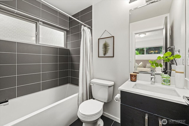 1110 Martin Luther King Jr Way S Unit A, Seattle, WA 98144 - full bathroom with vanity and shower / bath combination with curtain