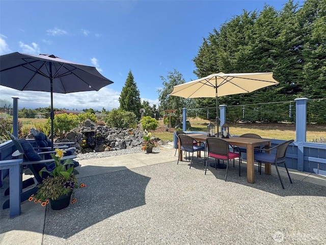 206 Buckhorn, Sequim, WA 98382 - view of patio / terrace featuring outdoor dining area