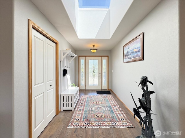 206 Buckhorn, Sequim, WA 98382 - foyer entrance featuring wood finished floors and a skylight