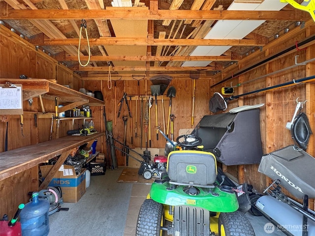 206 Buckhorn, Sequim, WA 98382 - storage area featuring a garage