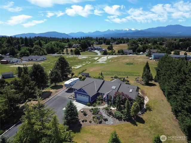 206 Buckhorn, Sequim, WA 98382 - overview of rural landscape featuring a mountainous background
