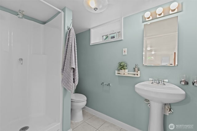 13527 23rd Ave NE, Seattle, WA 98125 - full bathroom with a stall shower and tile patterned flooring