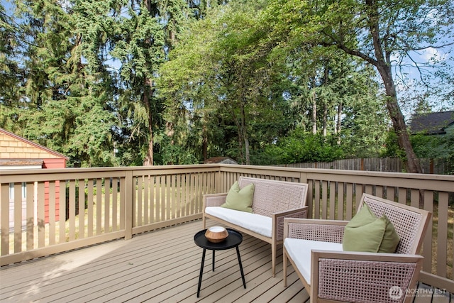 13527 23rd Ave NE, Seattle, WA 98125 - view of wooden deck