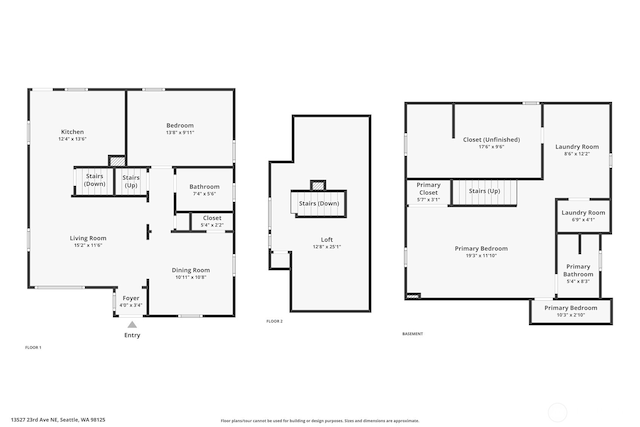 13527 23rd Ave NE, Seattle, WA 98125 - view of room layout