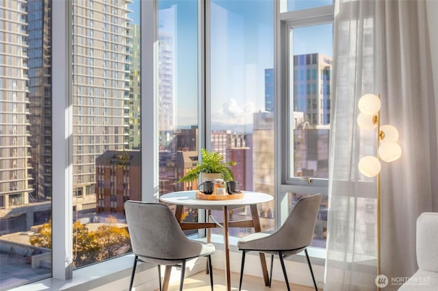 800 Columbia St Unit 1708, Seattle, WA 98104 - dining space with a city view
