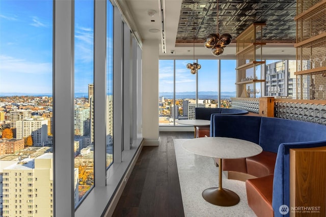 800 Columbia St Unit 1708, Seattle, WA 98104 - sunroom / solarium with a view of city