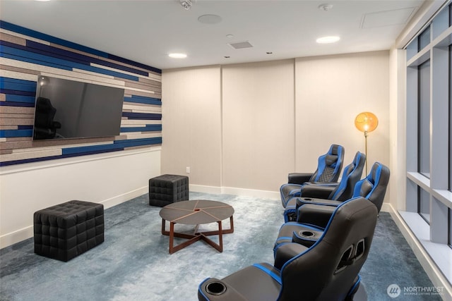 800 Columbia St Unit 1708, Seattle, WA 98104 - home theater room featuring carpet