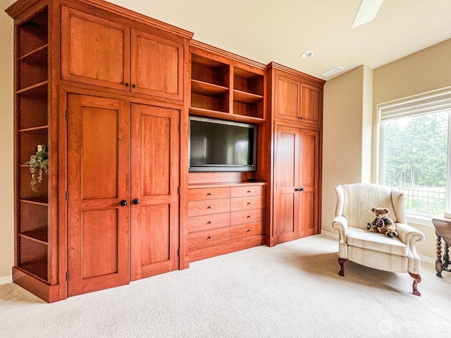 8621 Bainbridge Loop NE, Lacey, WA 98516 - sitting room with carpet and baseboards