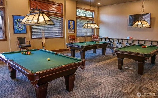 8621 Bainbridge Loop NE, Lacey, WA 98516 - rec room featuring pool table and carpet floors