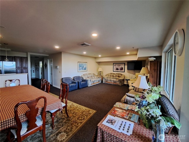 3201 Pacific Ave Unit 403, Tacoma, WA 98418 - dining space featuring recessed lighting and carpet