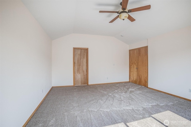 807 Williams St NW, Orting, WA 98360 - bonus room with carpet, ceiling fan, and vaulted ceiling
