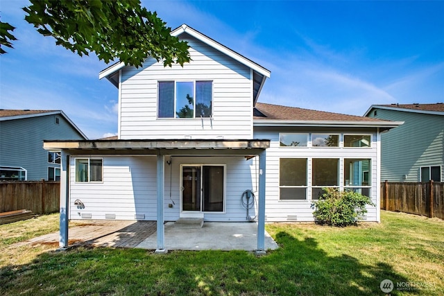 807 Williams St NW, Orting, WA 98360 - back of property featuring a patio area and a fenced backyard