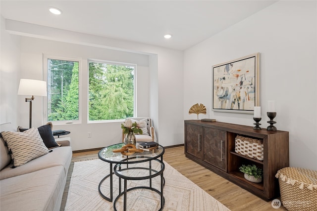 1339 Nolta Loop NE, Bainbridge Island, WA 98110 - living area with light wood finished floors and recessed lighting