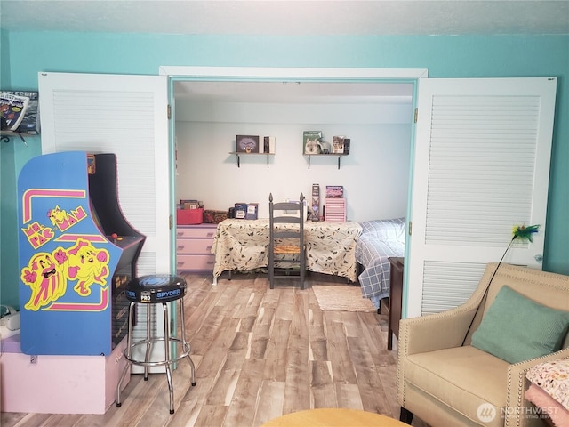 70 NE Wanda Ln, Belfair, WA 98528 - bedroom featuring wood finished floors