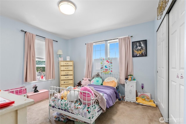 6974 Prism St SE, Lacey, WA 98513 - bedroom with a closet and carpet flooring