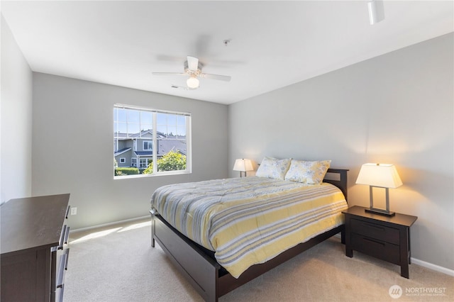 7103 Hazel Pl SE, Auburn, WA 98092 - bedroom with carpet flooring and a ceiling fan