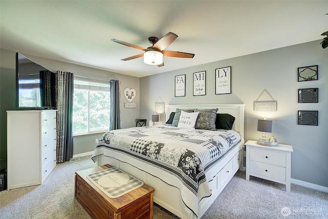 12118 261st Ave E, Buckley, WA 98321 - carpeted bedroom with baseboards and ceiling fan