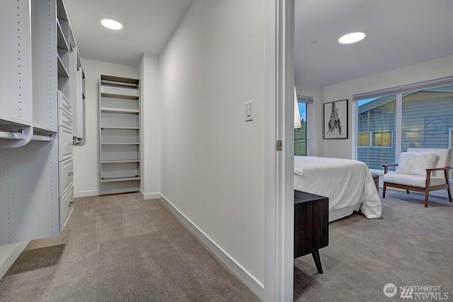 8707 116th Ave NE Unit A, Kirkland, WA 98033 - hall featuring carpet floors and baseboards