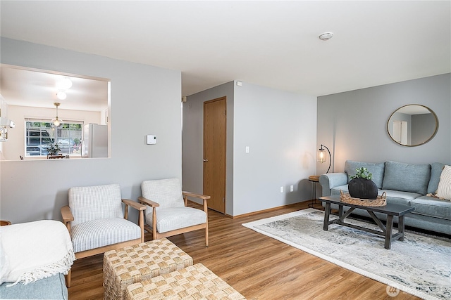 21305 50th Ave W Unit B2, Mountlake Terrace, WA 98043 - living room featuring wood finished floors and baseboards