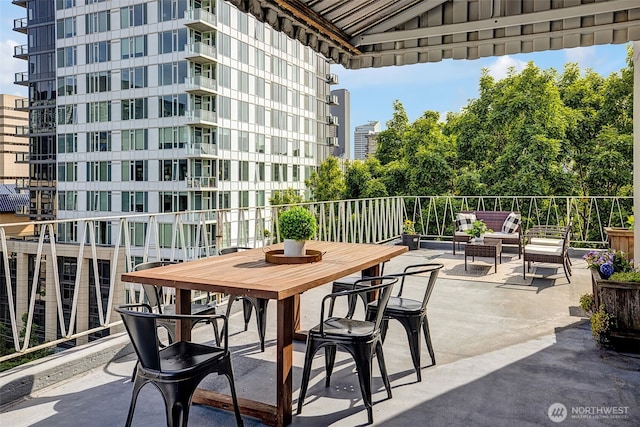 1200 Boylston Ave Unit 901, Seattle, WA 98101 - view of patio / terrace featuring outdoor dining space