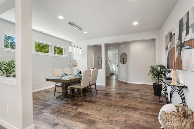 1705 85th Ave SE, Lake Stevens, WA 98258 - dining area featuring wood finished floors and recessed lighting