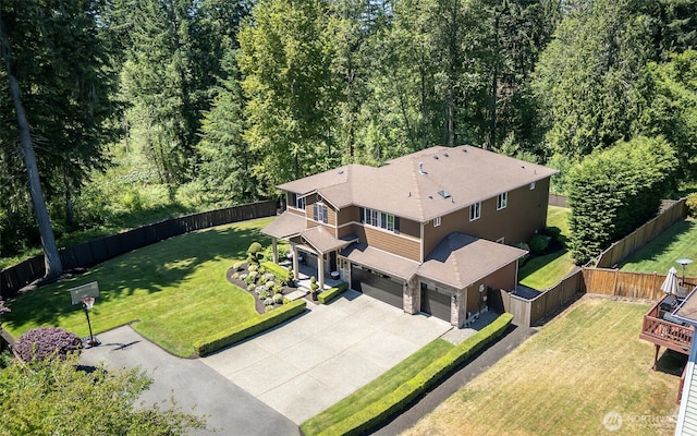 1141 Bell Hill Pl, Dupont, WA 98327 - view from above of property featuring a heavily wooded area