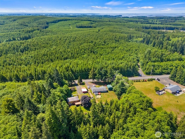 508 Ocean Beach Rd, Hoquiam, WA 98550 - bird's eye view of a heavily wooded area