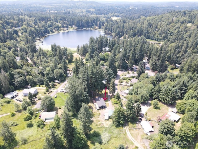 5645 Lento Pl SE, Olympia, WA 98513 - aerial view of property's location with a forest and a large body of water