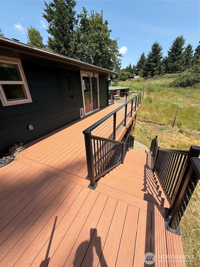 5645 Lento Pl SE, Olympia, WA 98513 - view of wooden deck