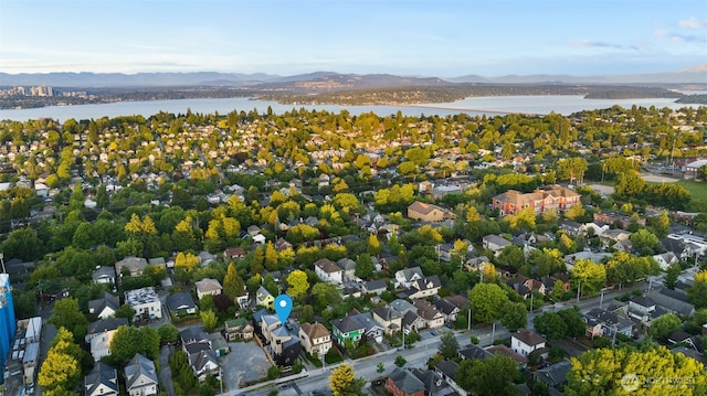 926 23rd Ave, Seattle, WA 98122 - aerial perspective of suburban area featuring a water and mountain view