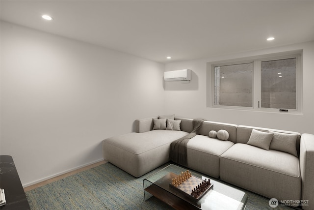 926 23rd Ave, Seattle, WA 98122 - living room with a wall mounted AC and recessed lighting