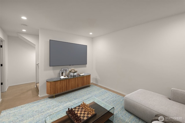 926 23rd Ave, Seattle, WA 98122 - living area featuring recessed lighting and light colored carpet