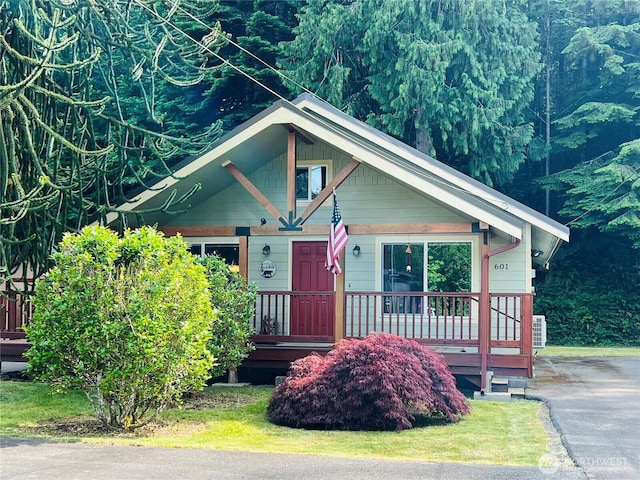 601 Mountain Trail Rd, Brinnon, WA 98320 - view of front of property with covered porch