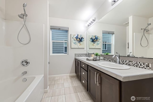 3720 195th Pl SE, Bothell, WA 98012 - bathroom featuring double vanity and shower / washtub combination