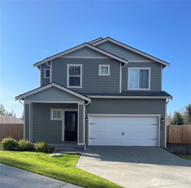 2408 158th Street Ct E, Tacoma, WA 98445 - traditional home featuring a garage and concrete driveway